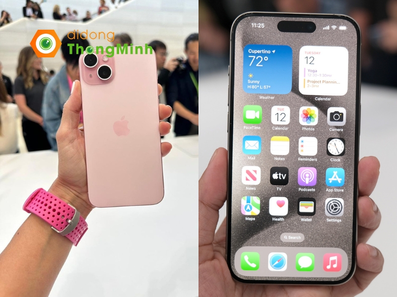 iPhone 15 512GB sử dụng màn hình OLED tiên tiến, kích thước 6.1 inches