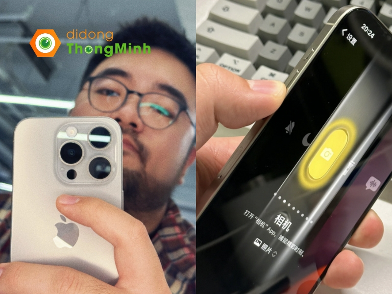 Nút Tác vụ (Action Button) là trang bị hoàn toàn mới mà Apple đem lên iPhone 15 Pro 128GB năm nay
