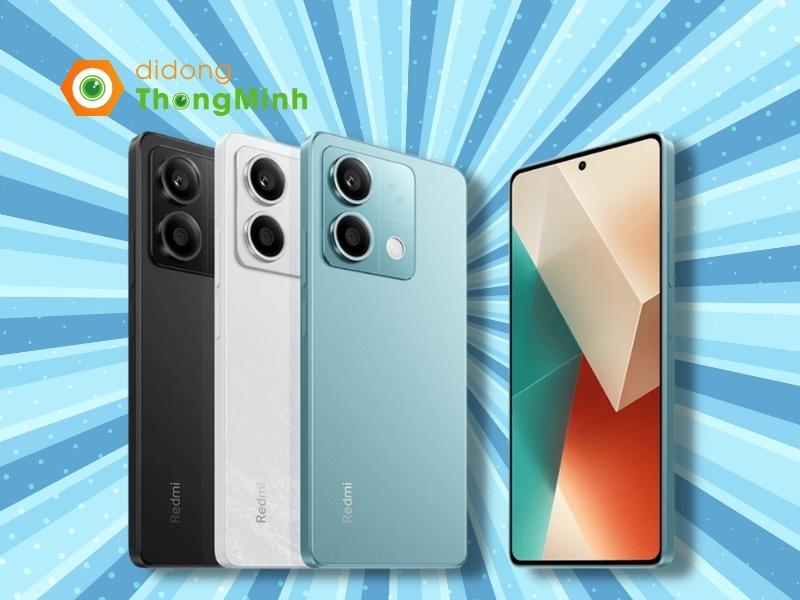 Xiaomi đã hoàn thiện Redmi Note 13 8GB/256GB mới theo hướng thiết kế hiện đại với hai mặt phẳng cùng cạnh viền vuông vức