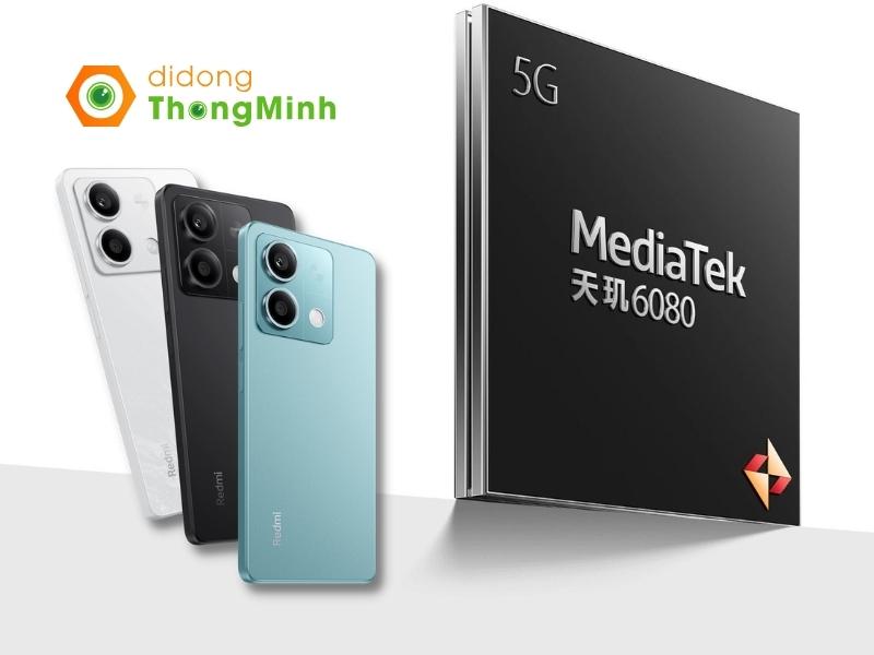 Cung cấp năng lượng cho Xiaomi Redmi Note 13 là chip xử lý Mediatek Dimensity 6080 (6 nm)