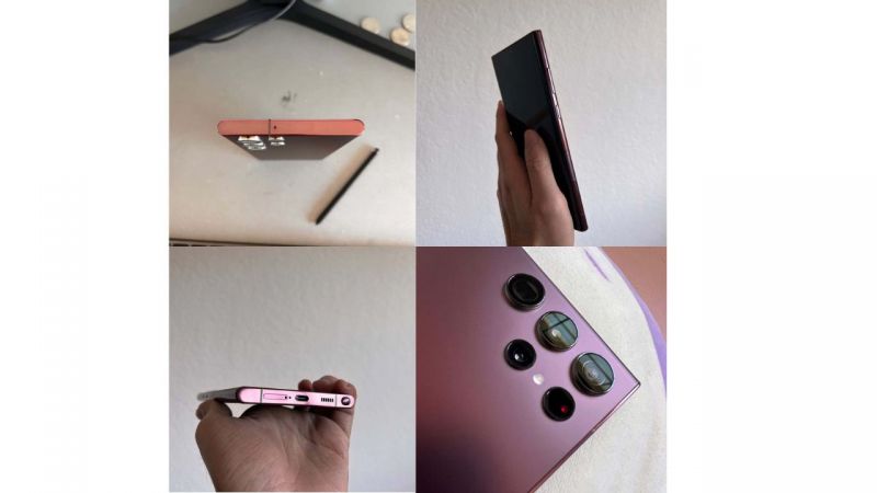 Hình ảnh thiết kế của Samsung Galaxy S22 Ultra 5G Mỹ Cũ