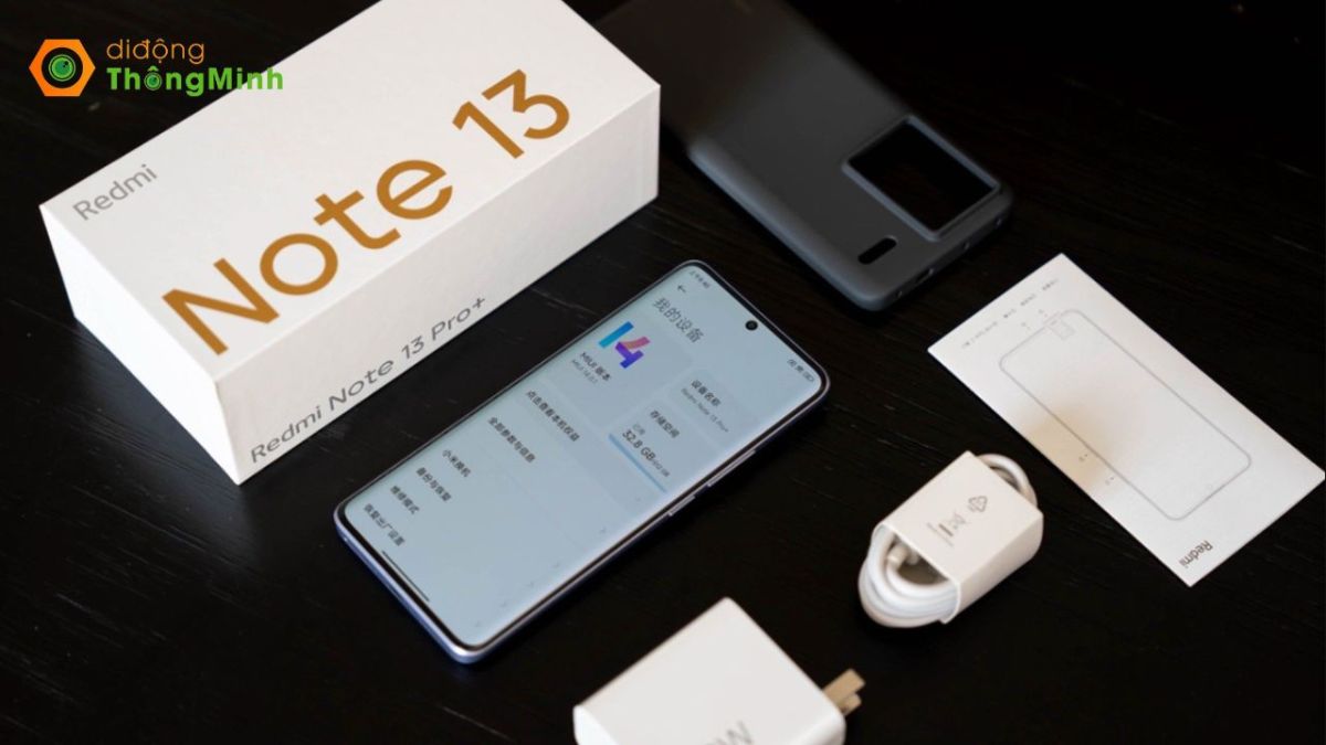 Xiaomi Redmi Note 13 Pro+ 5G 8GB/256GB còn được trang bị công nghệ sạc nhanh lên đến 120W